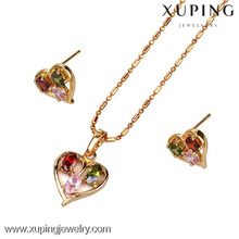 60591-Xuping bijoux plaqué or bijoux en forme de coeur